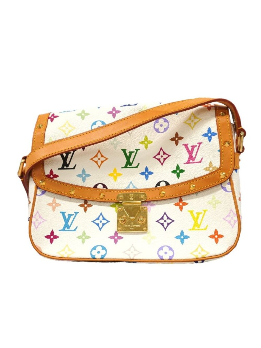 Louis Vuitton Shoulder Bag Monogram Multicolor Solonge Blanc